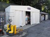 tunnel  in pvc ad uso magazzino